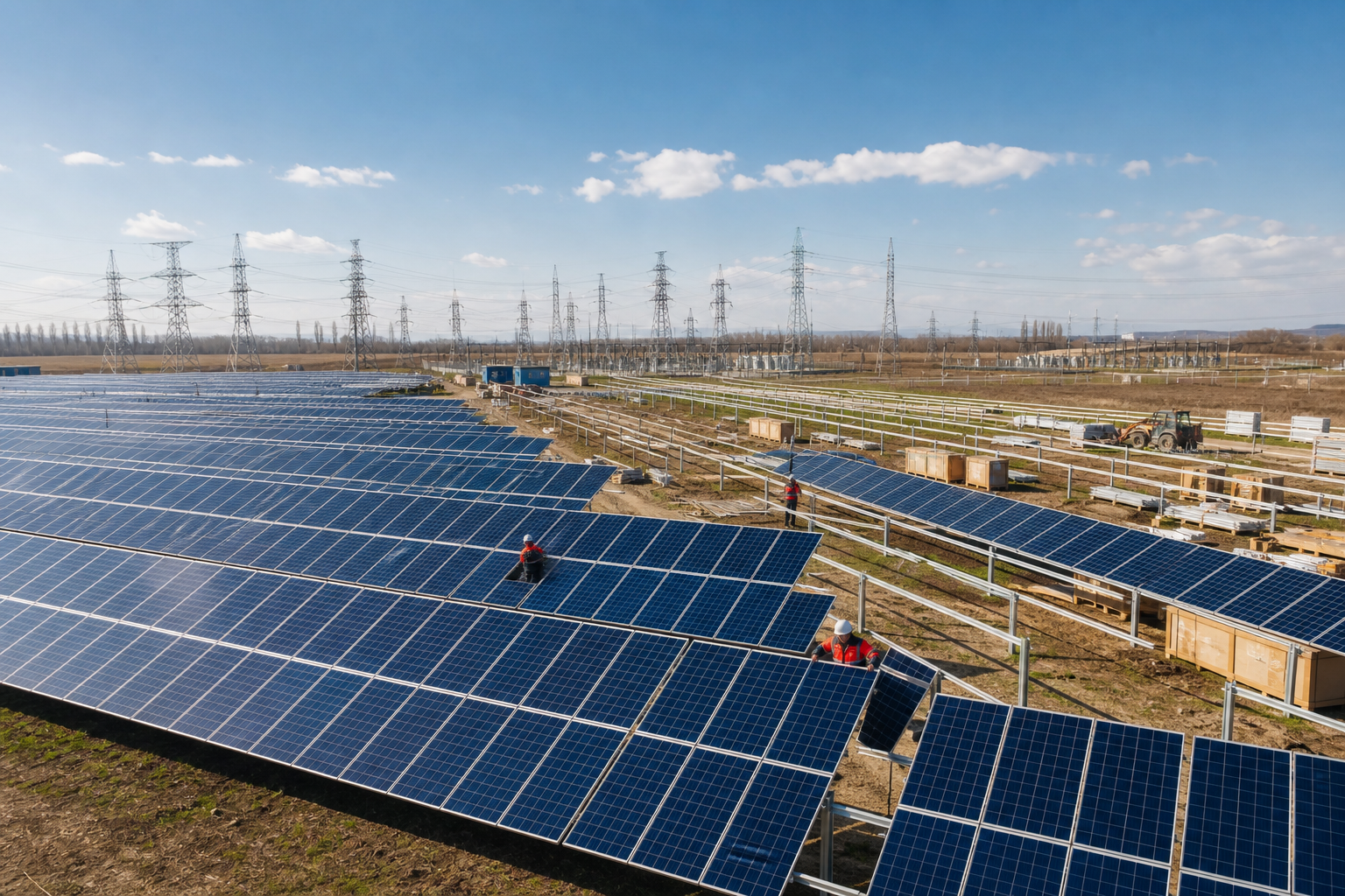 Imagine reprezentativă pentru sisteme fotovoltaice
